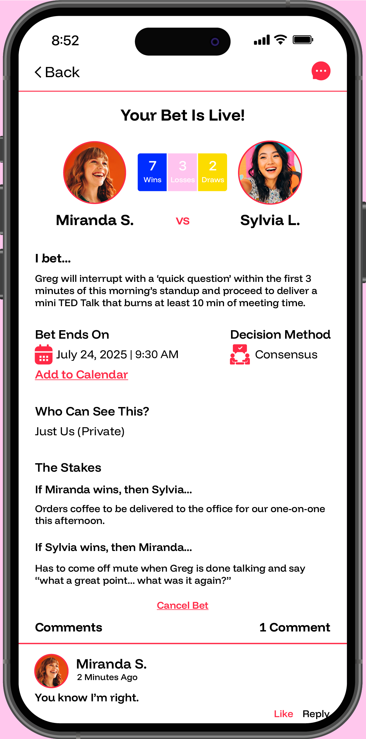 Betsie App Screenshot on Phone